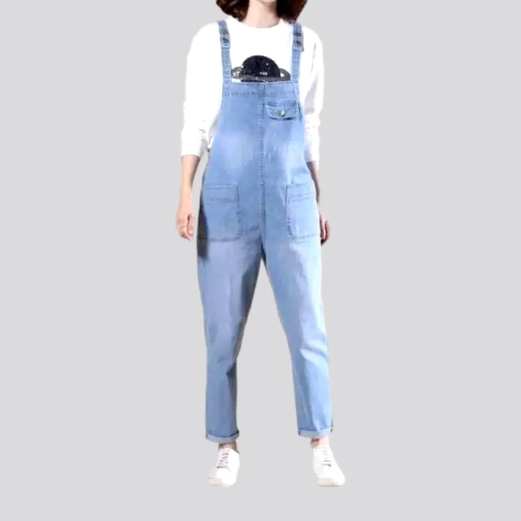 Loose pebble-washed jean women's overall Chic Clothing For Women Chic Clothing For Women