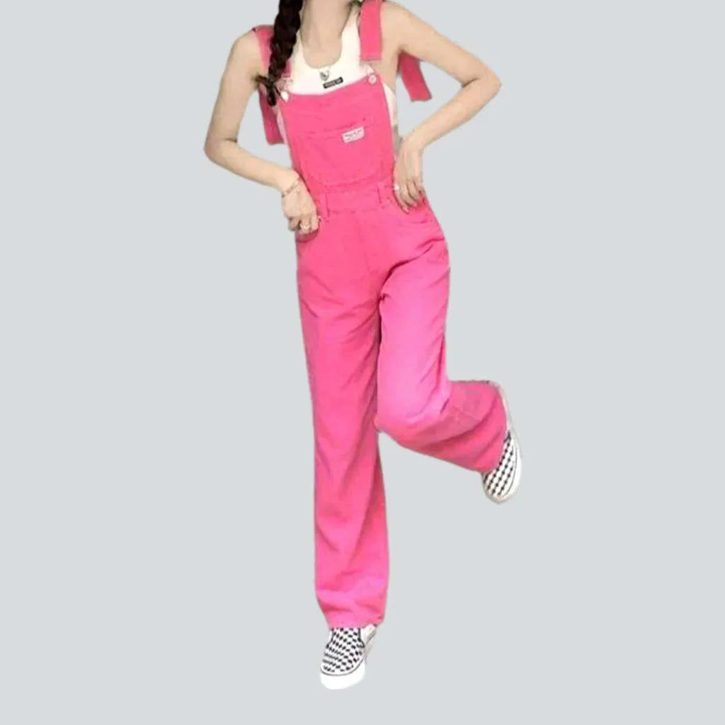 Women's y2k wide denim dungaree Women's Formal Event Clothing Women's Formal Event Clothing