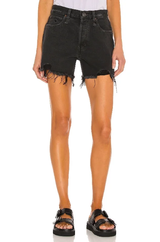 Makai Cutoff Short In Washed Black Modern Women's Apparel Modern Women's Apparel