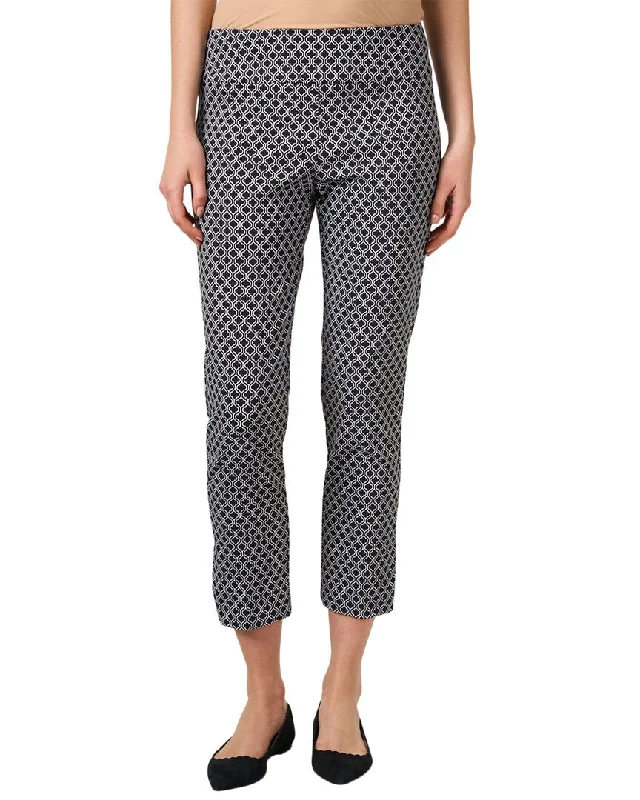 Elliott Lauren Lattice print pull-on ankle pants Trouser Affordable Women's Attire Affordable Women's Attire