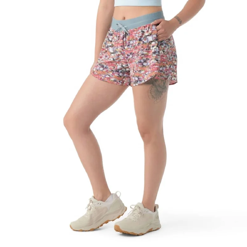 Women's Active Lined 4" Short In Guava Pink Mica Stone Exclusive Online Sale Exclusive Online Sale