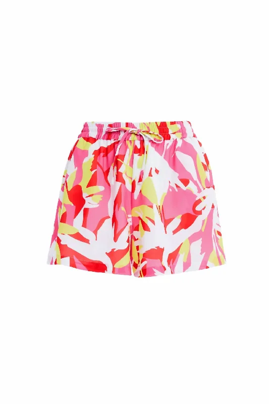 Sara Shorts In Pink Tropics Women's Casual Wear Clothing Women's Casual Wear Clothing