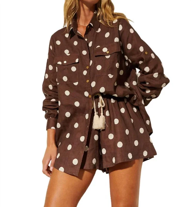 Harper Short In Chocolate Charming Everyday Clothing For Women Charming Everyday Clothing For Women