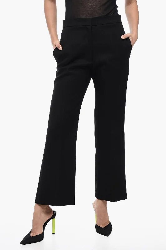 Jil Sander Serge Wool Cropped PantsPantaloni Crop in Lana Serge Women's Clothing For Holiday Travel Women's Clothing For Holiday Travel