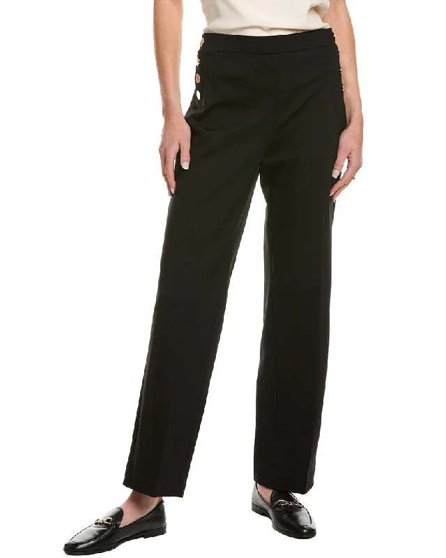 Anne Klein Sailor Pocket Wide Leg Pant Women's Evening Attire Women's Evening Attire