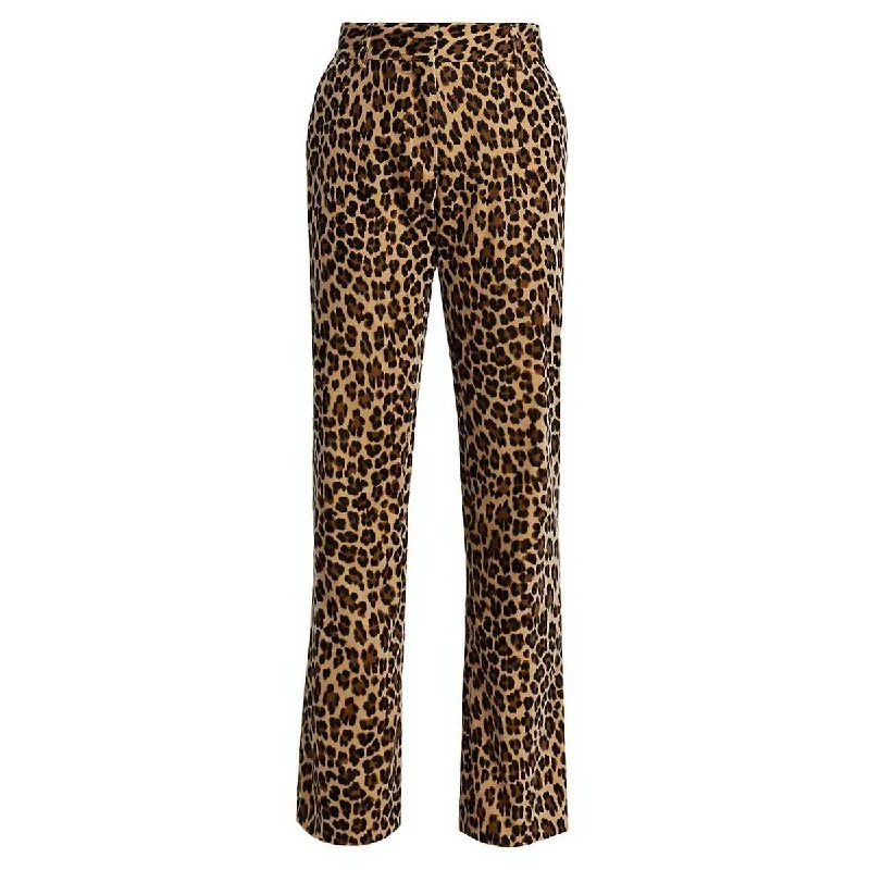 Womens Cheetah High Rise Bootcut Pants Women's Everyday Apparel Women's Everyday Apparel