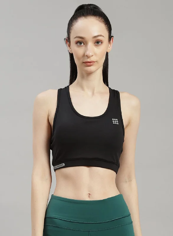 Women Black Solid Sports Bra Sale Clearance Sale Clearance