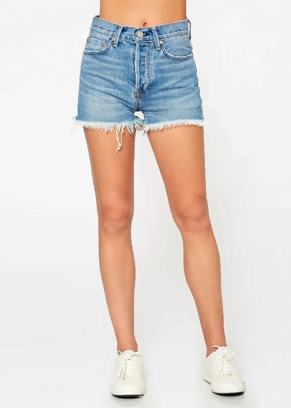 Muse Denim Short In Denim Light Blue Sophisticated Women's Fashion Sophisticated Women's Fashion