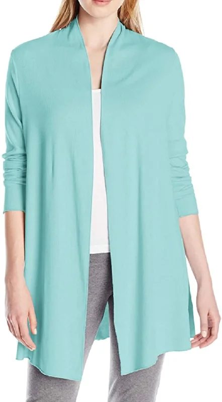 Amelia Knit Cardigan In Aqua Luxury Women's Clothes Luxury Women's Clothes