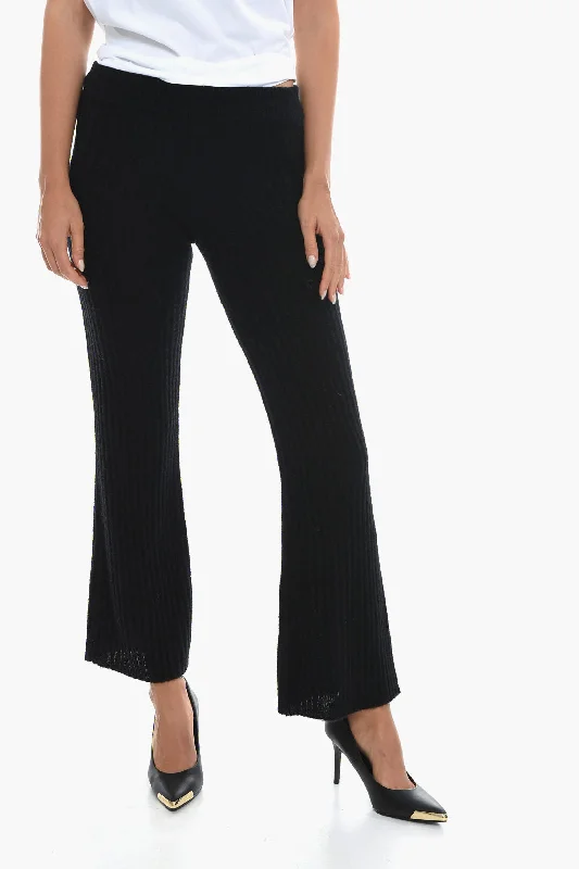 Birgitte Herskind Ribbed Wool Blend BETTE Flared Pants Limited Time Offer Limited Time Offer