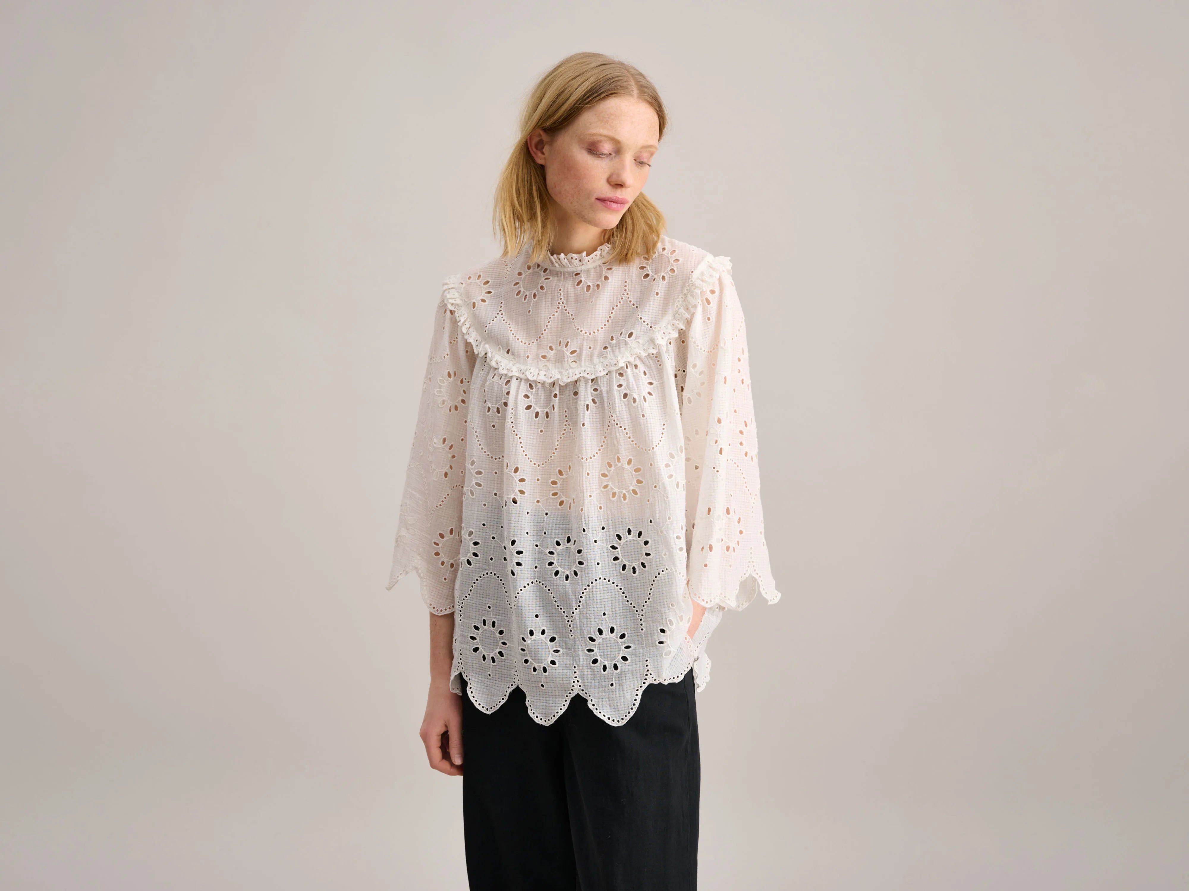 Calais Blouse (232 / W / NATURAL) Women's Clothing Sale Online Women's Clothing Sale Online