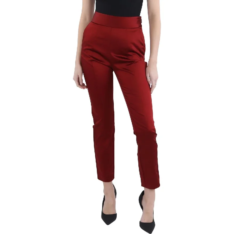 Womens Satin Shimmer Trouser Pants Women's Resort Apparel Women's Resort Apparel