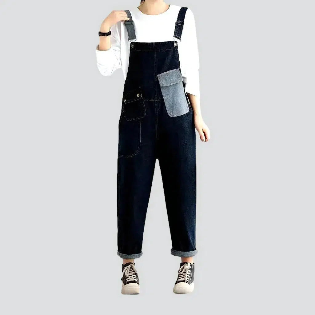 Chic patchwork women's jeans overall Women's Party Clothes Women's Party Clothes